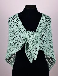 Climbing Eyelets Triangular Shawl crochet pattern