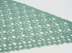 (image for) Climbing Eyelets Triangular Shawl crochet pattern