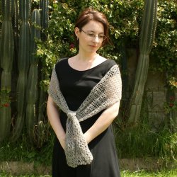 Banded Lace Wrap crochet pattern