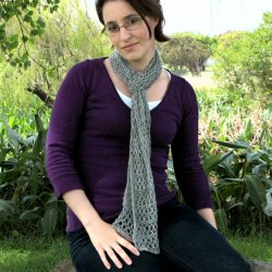 (image for) Banded Lace Wrap crochet pattern