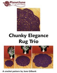 Chunky Elegance Rug Trio crochet pattern