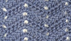 Eyelet Ripple Scarf Sweater DONATIONWARE crochet pattern