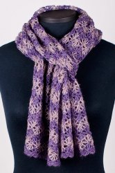 Rippled Lace Rectangular Shawl crochet pattern