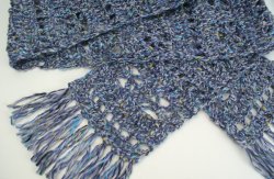 (image for) Frosty Windows Scarf DONATIONWARE crochet pattern