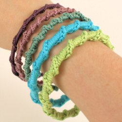 (image for) Twisted Chain Bangle DONATIONWARE crochet pattern