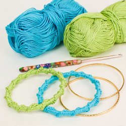 (image for) Twisted Chain Bangle DONATIONWARE crochet pattern