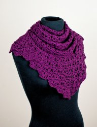 (image for) Cascading Clusters Shawl crochet pattern