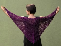 (image for) Cascading Clusters Shawl crochet pattern