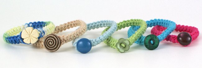 (image for) Crochet Braid Bracelet DONATIONWARE crochet pattern - Click Image to Close