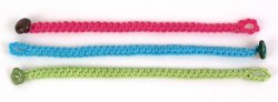 (image for) Crochet Braid Bracelet DONATIONWARE crochet pattern