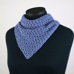 Cozy Mesh Triangular Shawl crochet pattern