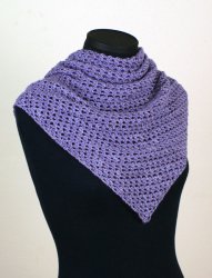 Cozy Mesh Triangular Shawl crochet pattern