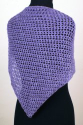 Cozy Mesh Triangular Shawl crochet pattern