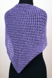 (image for) Cozy Mesh Triangular Shawl crochet pattern