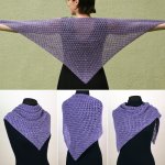 (image for) Cozy Mesh Triangular Shawl crochet pattern