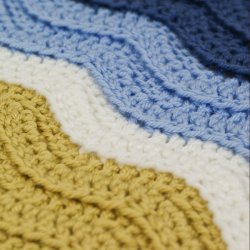 (image for) Ribbed Ripple/Turtle Beach blanket DONATIONWARE crochet pattern