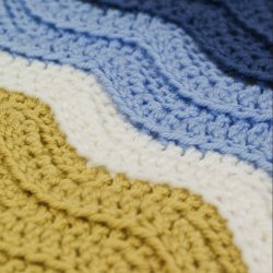 Ribbed Ripple/Turtle Beach blanket DONATIONWARE crochet pattern