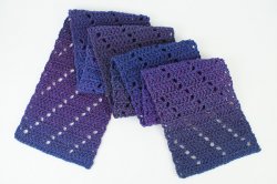 Leaning Ladders Scarf DONATIONWARE crochet pattern
