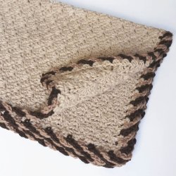 Twist-Trim Baby Blanket crochet pattern