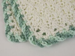 Twist-Trim Baby Blanket crochet pattern