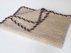 Twist-Trim Baby Blanket crochet pattern