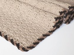 Twist-Trim Baby Blanket crochet pattern