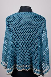 (image for) Half-Hexagon Shawl crochet pattern