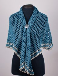 Half-Hexagon Shawl crochet pattern