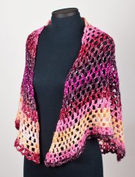 Half-Hexagon Shawl crochet pattern