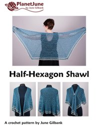 Half-Hexagon Shawl crochet pattern