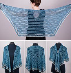 Half-Hexagon Shawl crochet pattern