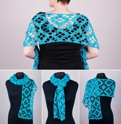 (image for) Diamond Lace Wrap crochet pattern