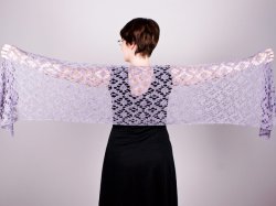 Diamond Lace Wrap crochet pattern