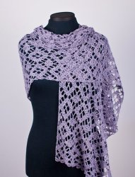 (image for) Diamond Lace Wrap crochet pattern