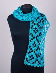 (image for) Diamond Lace Wrap crochet pattern