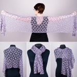 (image for) Diamond Lace Wrap crochet pattern