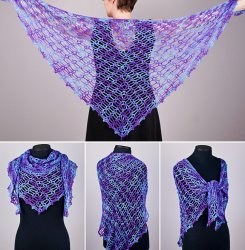 (image for) Sweetheart Lace Shawl crochet pattern