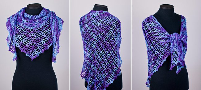 (image for) Sweetheart Lace Shawl crochet pattern - Click Image to Close