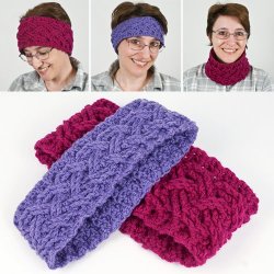 Cozy Cables Earwarmer headband crochet pattern