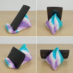 (image for) Crochet Phone Stand DONATIONWARE crochet pattern