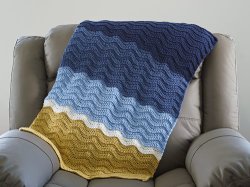 Turtle Beach Blanket (Classic Blue Version) afghan crochet pattern