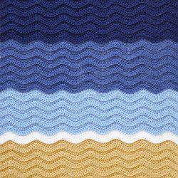 (image for) Turtle Beach Blanket (Classic Blue Version) afghan crochet pattern