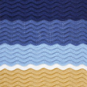 (image for) Turtle Beach Blanket (Classic Blue Version) afghan crochet pattern