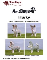 (image for) AmiDogs Husky amigurumi crochet pattern