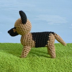 (image for) AmiDogs German Shepherd (Alsatian) amigurumi crochet pattern