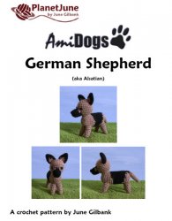 (image for) AmiDogs German Shepherd (Alsatian) amigurumi crochet pattern