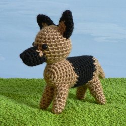 AmiDogs German Shepherd (Alsatian) amigurumi crochet pattern