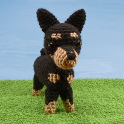 (image for) AmiDogs Miniature Pinscher amigurumi crochet pattern