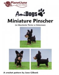 (image for) AmiDogs Miniature Pinscher amigurumi crochet pattern
