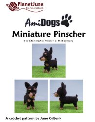 AmiDogs Miniature Pinscher amigurumi crochet pattern